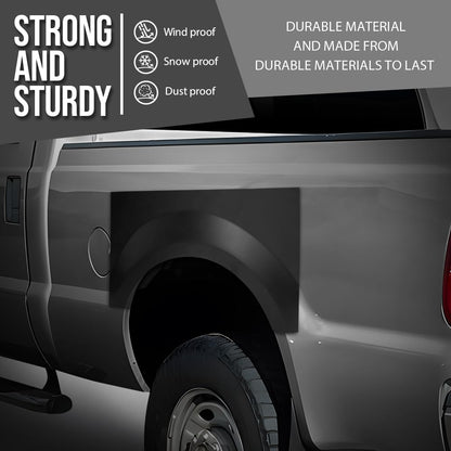 G-PLUS Rear Wheel Arch Repair Patch Panels Fit Ford F250 Super Duty Truck 1999-2010, Fit Ford F350 Super Duty / F450 / F550 1999-2010 Truck w/o Dual Rear Wheel Flare Mounting Holes, Black