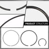 G-PLUS 0.50MM Engine Piston w/Rings Pin Kit Compatible with Kia Optima Sorento 2.4L 2011-2013,Fit Hyundai Sonata Kia 2.4L 2011-2019 23040-2G500