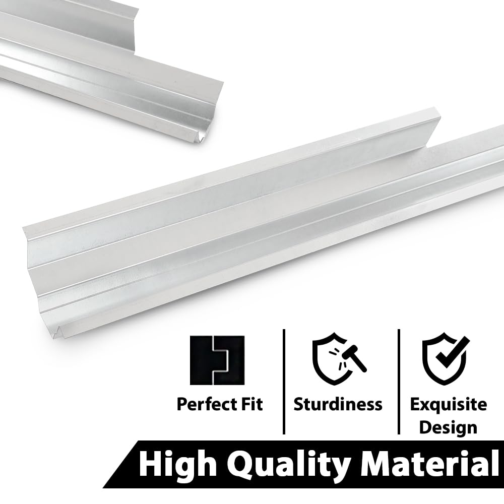 G-PLUS Slip-on Rocker Panel Left and Right Side Compatible with Jeep Cherokee 4 Door 1984-2001/Fit Jeep Wagoneer & Comanche 4 Door 1984-1996 CH1600101 CH1601101