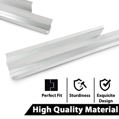 G-PLUS Slip-on Rocker Panel Left and Right Side Compatible with Jeep Cherokee 4 Door 1984-2001/Fit Jeep Wagoneer & Comanche 4 Door 1984-1996 CH1600101 CH1601101