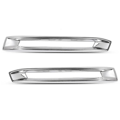 G-PLUS Front Fog Light Cover Chrome Trim Driver and Passenger Side Compatible with Benz X166 GL500 GL550 GL63 AMG 2013-2016 A1668851774 A1668851874