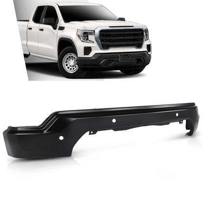 G-PLUS Front Bumper Face Bar Compatible with GMC Sierra 1500 2019-2021,Fit for Models with Park Assist Only, NOT Fit for Base Models Black