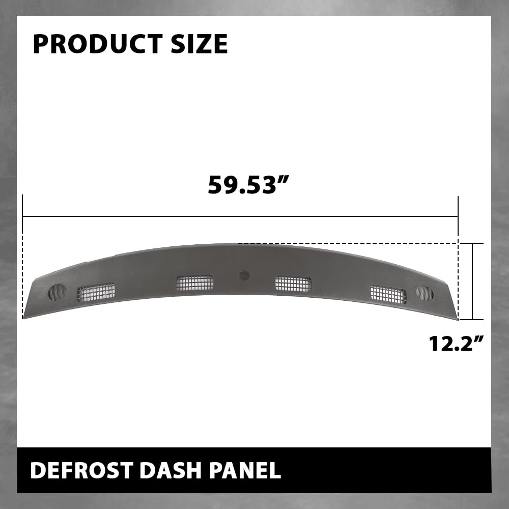 G-PLUS Upper Dashboard Panel Compatible with Dodge Ram 1500 2002-2005 & Ram 2500 3500 2003-2005 Grey Dash 5GT31XDVAA, 5GT31XDVAB, 5GT31XDVAC, 926-121
