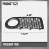 G-PLUS Pair Fog Light Trim Compatible with VW Beetle 2.5 2006-2008 Fit VW Beetle TDI 2006 1C0807684B01C, 1C0807683J01C Black