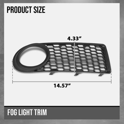 G-PLUS Pair Fog Light Trim Compatible with VW Beetle 2.5 2006-2008 Fit VW Beetle TDI 2006 1C0807684B01C, 1C0807683J01C Black