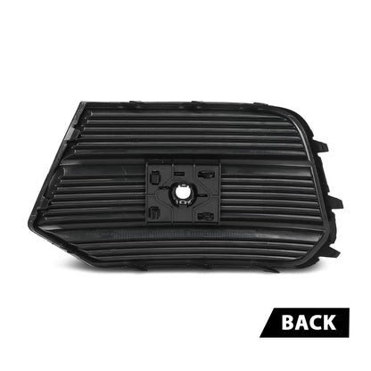 G-PLUS Front Right Bumper Face Bar Grille, Compatible with Audi Q3 Premium 2017 2018/ Prestige 2016-2017/ Q3 Quattro Premium 2016-2018, Passenger Side Exterior Outside Fog Light Cover