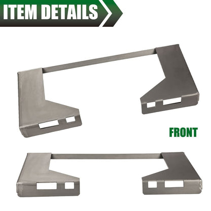 G-PLUS Skid Steer Mount Plate 5/16 Thick Heavy Duty Quick Attachment Loader Plate Replacement,Easy to Weld or Bolt to Different Accessories