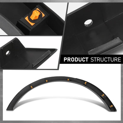 G-PLUS Rear Left Fender Flare Compatible with Ford Escape SEL 2013, Fit Ford Escape (Submodel: S, SE, Titanium) 2013-2016, Wheel Opening Molding Arch Trim, CJ5Z78290A61AA FO1790116