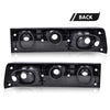 G-PLUS Taillights Taillamps Rear Brake Lights Left&Right w/o Bulbs Compatible with Ford Mustang 1987-1993,FO2800168, FO2801168 Smoky Lens Black Housing Faros Traseros Luces TraserasAssembly