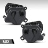 G-PLUS Pair Side Front Bumper Fog Light Lamps Compatible with Audi A8 D3 2004-2007 4E0941699A, 4E0941700A Black