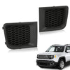 G-PLUS Bumper Cover Grille Compatible With 2015-2017 Jeep Renegade,Black Front Lower Bumper Grille Bezel Left and Right Side Pair