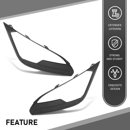 G-PLUS Pair Front Bumper Fog Light Lamp Cover Bezel, Compatible with Ford EcoSport 2018-2021, LH Driver & RH Passenger 2PCS, FO1038179, FO1039179