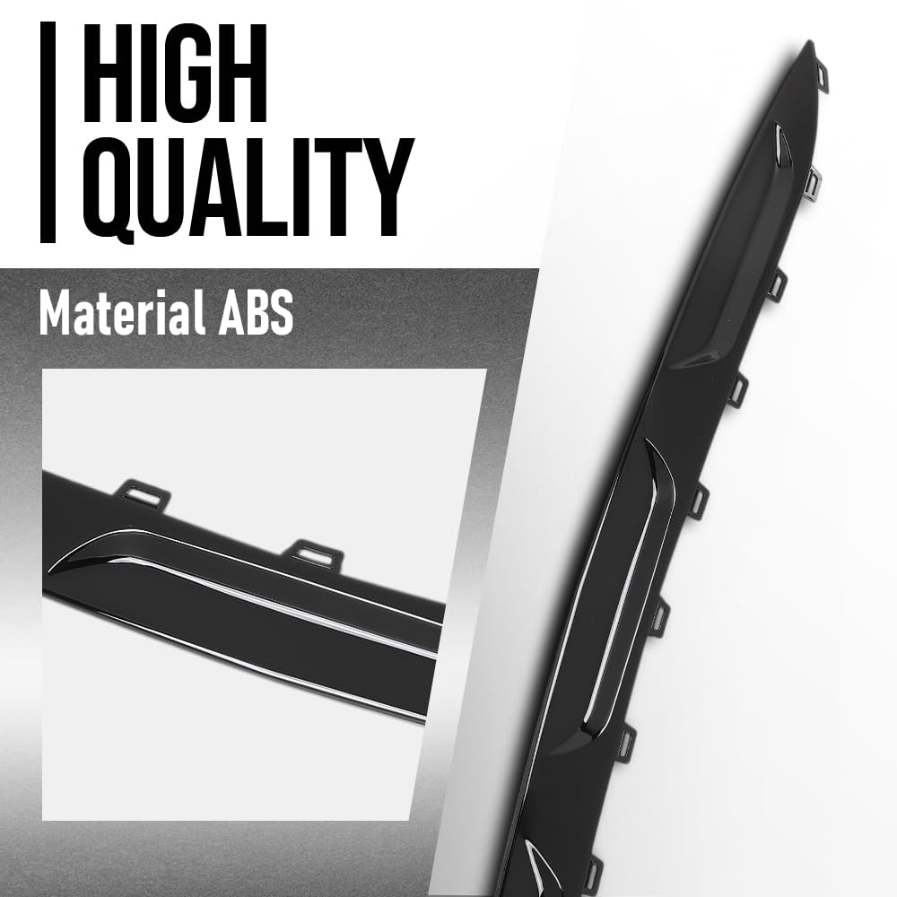 G-PLUS Front Bumper Lower Molding Trim Compatible with Benz W167 GLE-Class GLE350 GLE450 GLE580 2020-2022 A1678857003, 1678857003 Glossy Black