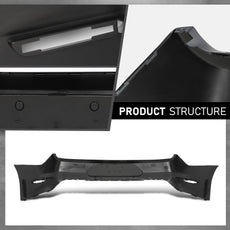 G-PLUS Rear Bumper Cover Compatible with Ford Mustang 2018-2023 Without Sensor Holes Product Image