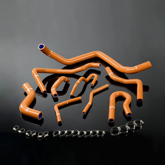 G-PLUS Silicone Radiator Hose Kit Compatible with 1992-2000 HONDA CIVIC D15 D16 SOHC EG/EK Orange