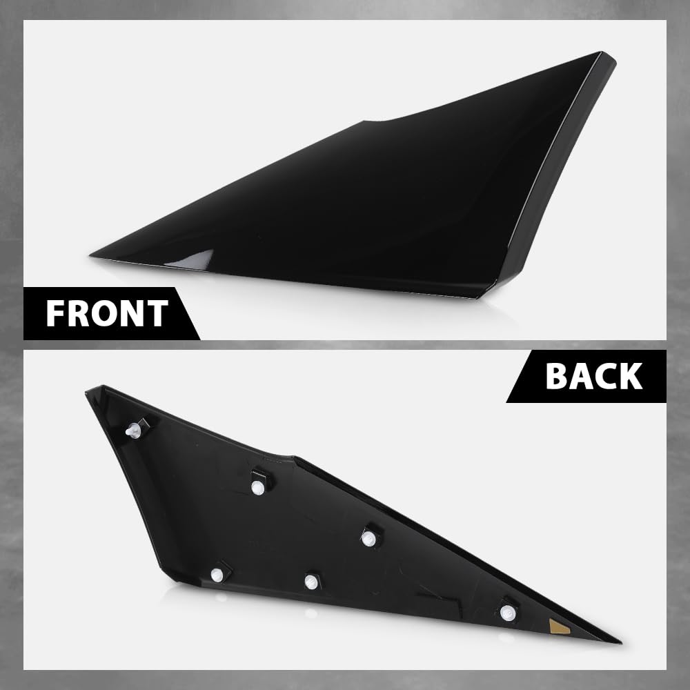 G-PLUS Rear Quarter Moldings Left and Right Side Compatible with Toyota Prius 2016-2021 62505-47012 62506-47012 Glossy Black