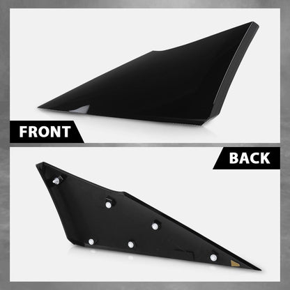 G-PLUS Rear Quarter Moldings Left and Right Side Compatible with Toyota Prius 2016-2021 62505-47012 62506-47012 Glossy Black