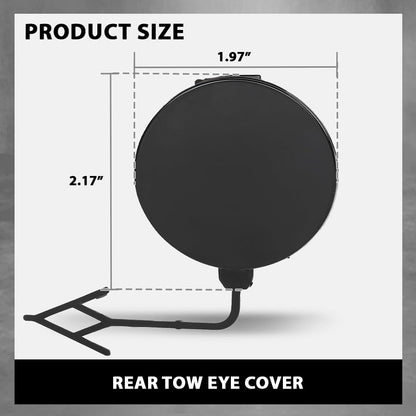 G-PLUS Rear Tow Eye Cover, Compatible with Audi A6 (submodel: Premium, Premium Plus)/ A6 Quattro 2012 2013 2014 2015, 4G5807441GRU, AU1129101