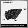 G-PLUS Front Bumper Fender Bracket Left & Right Side Compatible with Tesla Model S 2012-2021 109549500A, 109549600A, 1095495-00-A, 1095496-00-A Black