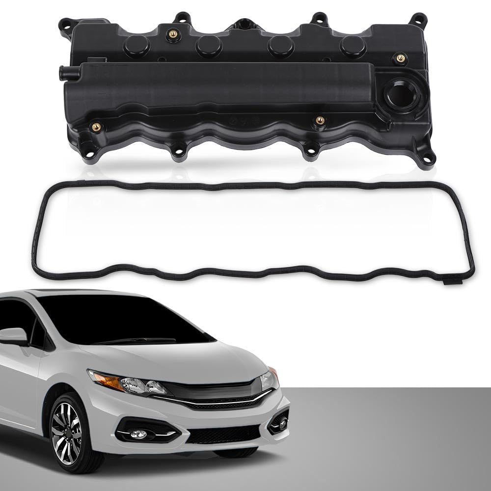 G-PLUS Engine Valve Cover w/Gasket Compatible with Honda Civic 2006-2015/Fit Honda HRV 2016-2019 12310RNAA01