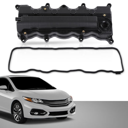 G-PLUS Engine Valve Cover w/Gasket Compatible with Honda Civic 2006-2015/Fit Honda HRV 2016-2019 12310RNAA01