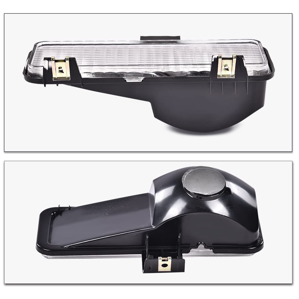 G-PLUS Front Turn Signal Light Assembly Compatible with 1981-1982 Chevy Suburban Fit Chevy Blazer PU Fit GMC Jimmy Suburban PU Driver Left Passenger Right Side Clear Lens Turning Signal Lights