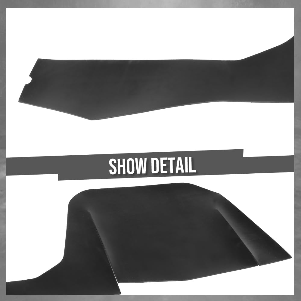 G-PLUS Front Inner Left & Right Fender Liner Pair Compatible with Oldsmobile Cutlass/442 1968 1969 1970 1971 1972 Black