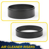 G-PLUS Air Cleaner Spacer Compatible With Edelbrock Holley 1/2"-2" Plastic Kit Black 4PCS