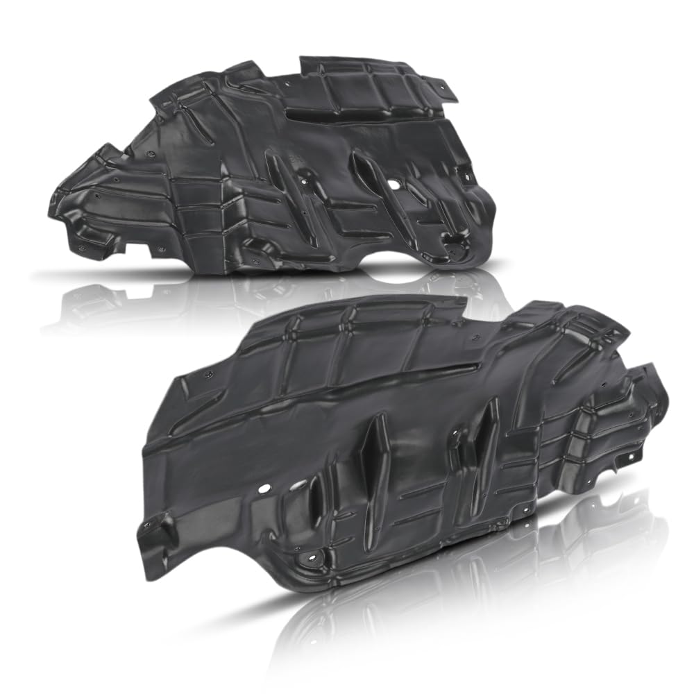 G-PLUS Right & Left Side Under Cover Engine Splash Shield Fit Toyota Camry Special Edition 2016 Fit Toyota Camry 2015 2016 2017 TO1228205, TO1228204,5144106220, 5144206210 Black