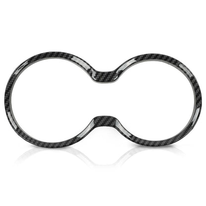 G-PLUS Gear Shift Cup Holder Cover Trim Bezel Compatible with Jeep Grand Cherokee 2011-2021 Black Carbon Fiber