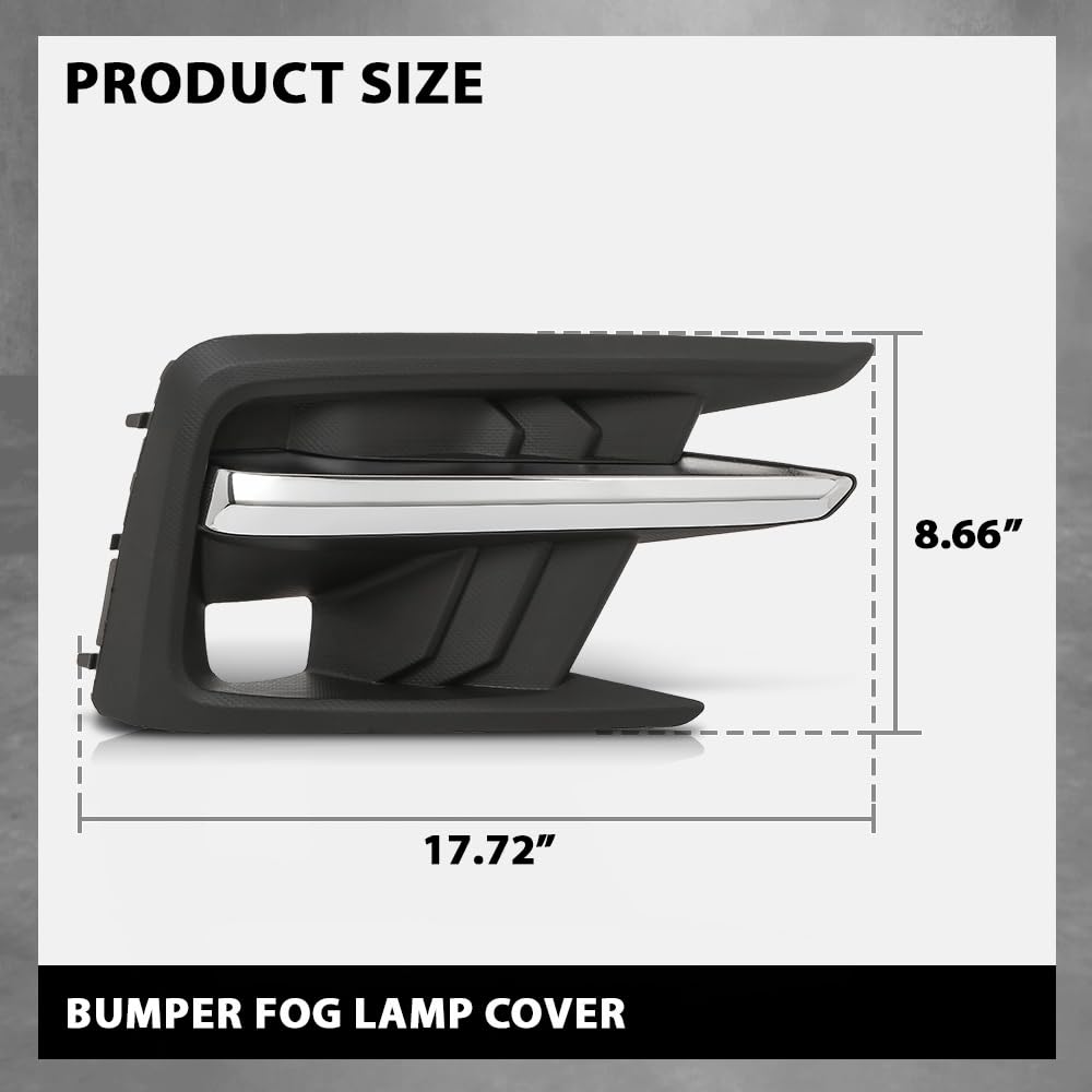G-PLUS Fog Light Lamp Trim Cover Passenger Side Compatible with Subaru Ascent 2019-2022 57731XC02A