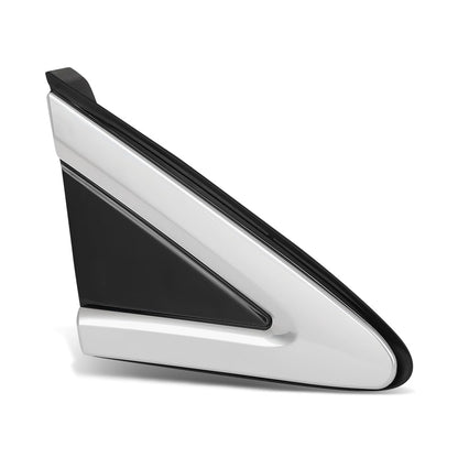 G-PLUS Front Right Side Fender Molding Trim Part Mirror Corner Triangle Trim View Mirror Flag Applique Panel Cover Compatible with Cadillac XTS 2013-2019 22955948 Chrome and Black