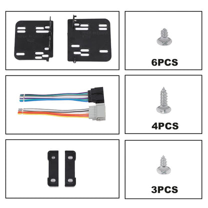 G-PLUS Double Din Radio Dash cover Kit, Compatible with Jeep Wrangler TJ 1997 1998 1999 2000 2001 2002 95-6549 Dash Stereo Mounting Bezel Panel