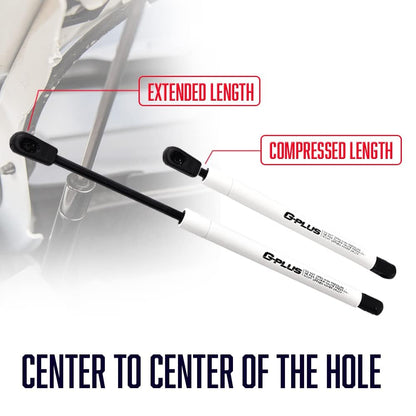 G-PLUS Gas Hood Struts Compatible with Chevy Trailblazer 2003-2006,Fit Chevy Trailblazer EXT 2002-2006,Fit GMC Envoy Silver Gas Shock Lift Supports