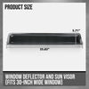 G-PLUS RV Window Deflector and Sun Visor Fit 30 inch Wide Window Smoke