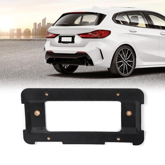 Rear License Plate Bracket Frame Holder with Screws & Wrench Compatible with BMW 1/2/3/4/5 Series X5 X6 328i 330i 535i 51187160607 51188238061 511882380615 68199/8238061 Black