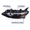 G-PLUS Headlight Assembly Compatible with Chevy Malibu 2019 2020 2021 Left Driver Side Front Halogen Headlamp ‎Clear Lens Black Housing Amber Reflector Bumper Headlamps,faros delanteros