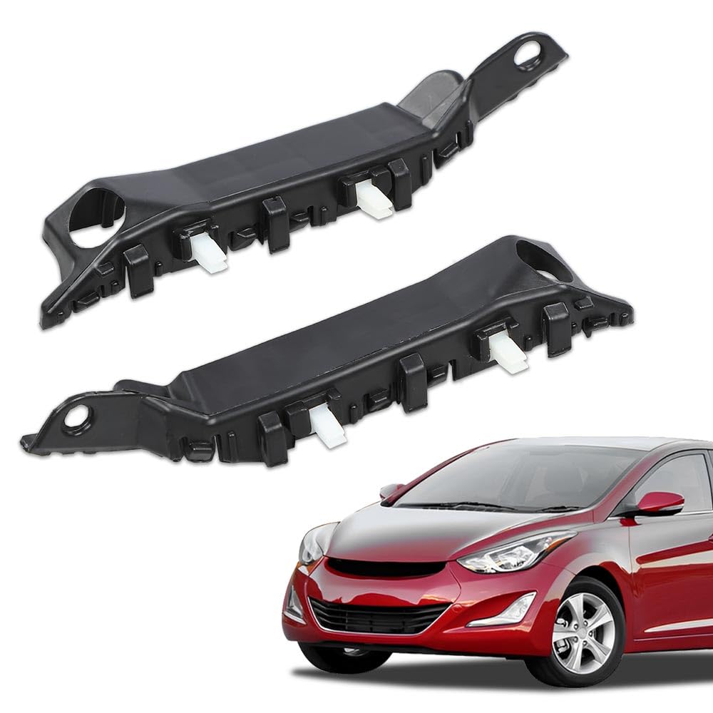 G-PLUS Front Left & Right Side 1pair Bumper Brackets Compatible with 2011-2016 Elantra (submodel: GL, GLS, L, Limited) 865143X000, 865133X000, HY1043107, HY1042107