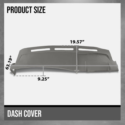 G-PLUS TPE Dash Cover Dashboard Panel Compatible with Cadillac Escalade/Escalade ESV 2003-2006 Fit Cadillac Escalade EXT 2002-2006 Gray