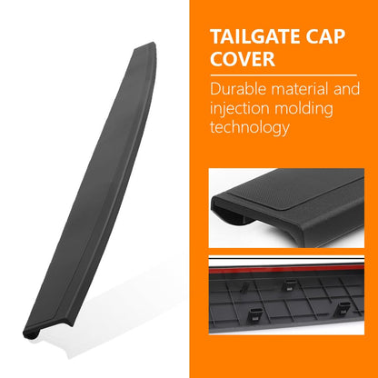 G-PLUS Tailgate Molding Cap Top Protector Molding Trim Compatible with Chevy Silverado GMC Sierra 1500 2014-2018/ Silverado Sierra 2500HD 3500HD 2015-2019 22763062, GM1904110