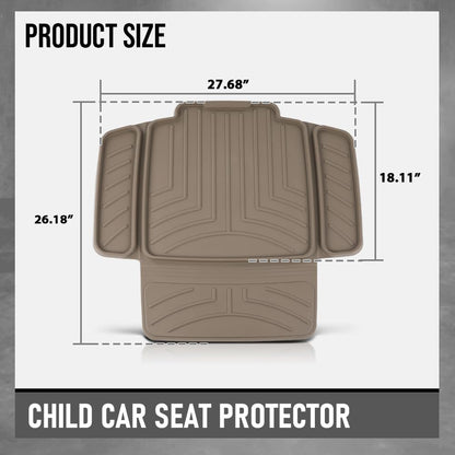 G-PLUS Child Car Seat Protector Compatible with Under virtually Any Rear or Forward-Facing Child car seat or Booster Brown