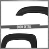 G-PLUS Fender Flares Front & Rear Paintable Compatible with Chevy Avalanche 2007-2013 Black