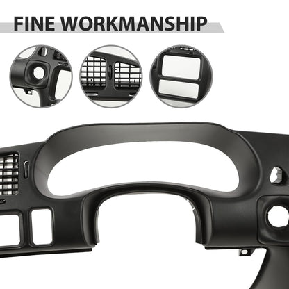 G-PLUS Dash Bezel Radio Surround Cluster Trim Compatible with Chevy Monte Carlo 2000-2005 Black
