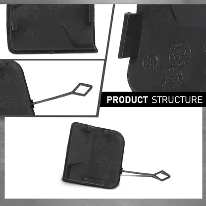 G-PLUS Rear Bumper Tow Eye Cap Hook Cover Compatible with Cadillac SRX 2010-2016 25777324 Black