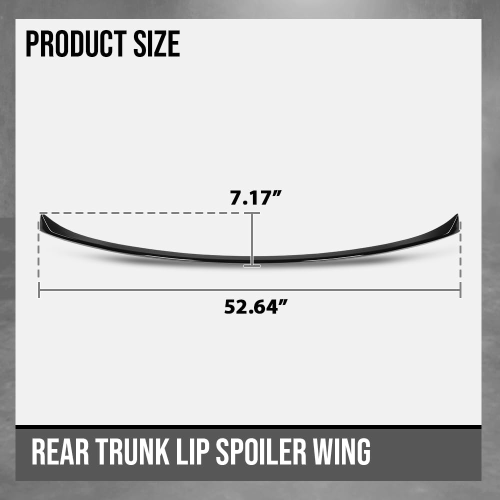 G-PLUS Rear Trunk Spoiler Wing Compatible with BMW X5 G05 2019 2020 2021 2022 2023 2024 Rear Trunk Lip Spoiler Wing Body Kit Gloss Black