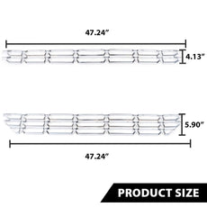 G-PLUS Grille Insert for Chevy Silverado 1500 2016-2018 Chrome Close-up View