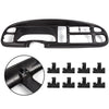 G-PLUS Dash Cover Bezel With 8 Clips Compatible with Dodge Ram 1500 1998-2001/ Ram 2500 3500 1998-2002#5GK51DX9AA, 5EU11DX9AB, 68042746AC, 998-15163 Dashboard Panel