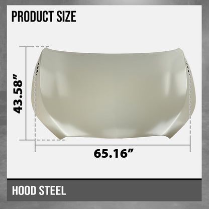 G-PLUS Front Hood Panel Compatible with Buick Lacrosse 2014-2016 Gray