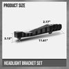G-PLUS Headlight Bracket Set Left & Right Compatible with Toyota 4Runner (submodel: SR5 Premium, TRD Off-Road Premium) 2018 2019 2020 2021 2022 2023 5213335080, TO2509105 Black