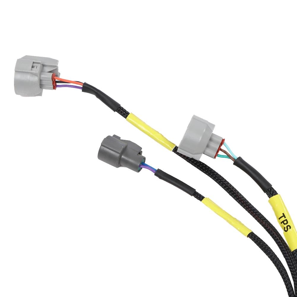 G-PLUS Tucked Engine Harness Fit Honda Civic Integra B16 B18 D16&B/D-Series OBD1 Tucked Budget Engine Harness w/OBD1 Dist/Inj/Alt & 92-95 ECU Plugs CNCH-0BD1-1